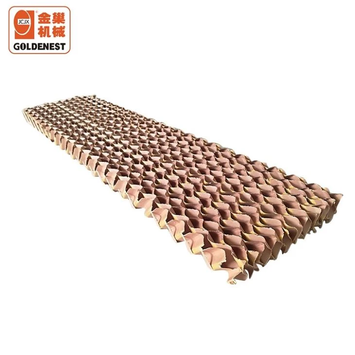 High Efficiency Evaporative Cooling Pad System Corrosion Resistant Kraft Paper Cooling Wall for Poultry Livestock House