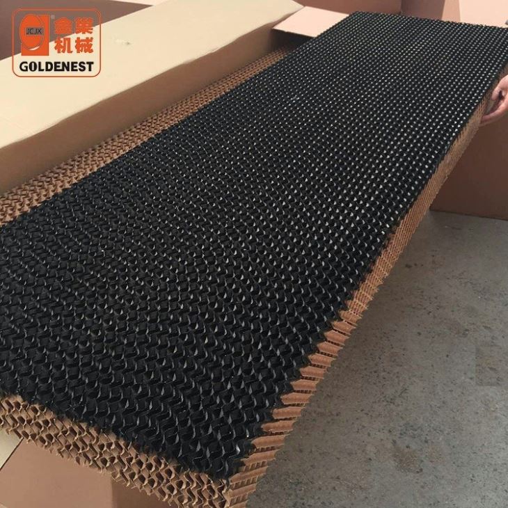 High Efficiency Evaporative Cooling Pad System Corrosion Resistant Kraft Paper Cooling Wall for Poultry Livestock House